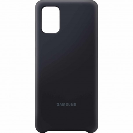 Capac Protectie Spate Samsung Din Silicon Pentru Samsung Galaxy A71 - Negru