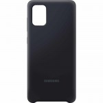 Capac Protectie Spate Samsung Din Silicon Pentru Samsung Galaxy A71 - Negru