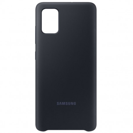 Capac Protectie Spate Samsung Din Silicon Pentru Samsung Galaxy A51 - Negru