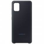 Capac Protectie Spate Samsung Din Silicon Pentru Samsung Galaxy A51 - Negru