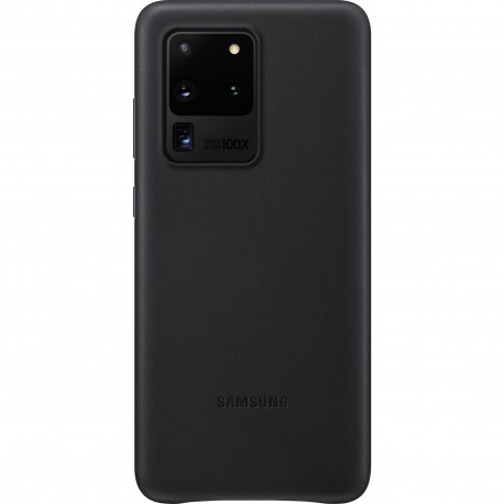 Capac Protectie Spate Samsung Din Piele Pentru Samsung Galaxy S20 Ultra - Negru