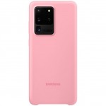 Capac Protectie Spate Samsung Din Silicon Pentru Samsung Galaxy S20 Ultra - Roz