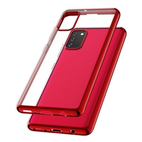 Capac Protectie Spate Cellara Colectia Electro Pentru Samsung Galaxy A41 - Rosu