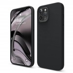 Capac Protectie Spate Cellara Din Silicon Colectia Soft Pentru iPhone 12 Pro Max- Negru