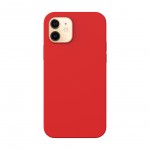 Capac Protectie Spate Cellara Din Silicon Colectia Slim Pentru iPhone 12 Mini- Rosu