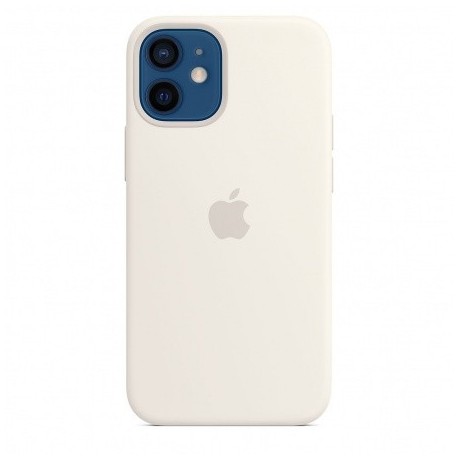 Capac Protectie Spate Apple Din Silicon Cu Magsafe Pentru iPhone 12 Mini - Alb