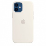 Capac Protectie Spate Apple Din Silicon Cu Magsafe Pentru iPhone 12 Mini - Alb