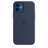 Capac Protectie Spate Apple Din Silicon Cu Magsafe Pentru iPhone 12 Mini - Albastru