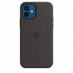 Capac Protectie Spate Apple Din Silicon Cu Magsafe Pentru iPhone 12 Mini - Negru