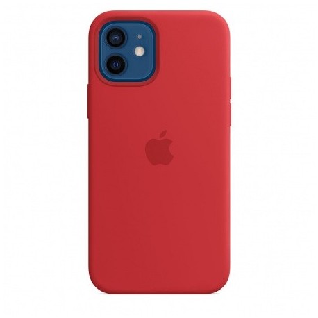 Capac Protectie Spate Apple Din Silicon Cu Magsafe Pentru iPhone 12/12 Pro - Rosu