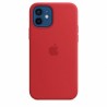 Capac Protectie Spate Apple Din Silicon Cu Magsafe Pentru iPhone 12/12 Pro - Rosu