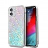 Capac Protectie Spate Guess Pentru iPhone 12 Mini Colectia Liquid Glitter Iridescent - Roz