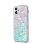 Capac Protectie Spate Guess Pentru iPhone 12 Mini Colectia Liquid Glitter Iridescent - Roz