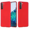 Capac Protectie Spate Cellara Din Silicon Colectia Soft Pentru Samsung Galaxy S21 Ultra - Rosu