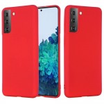 Capac Protectie Spate Cellara Din Silicon Colectia Soft Pentru Samsung Galaxy S21 Plus - Rosu