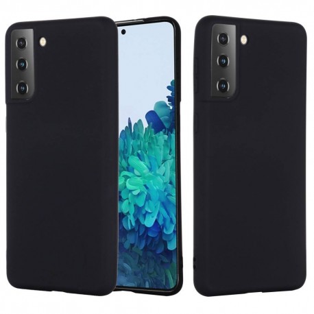 Capac Protectie Spate Cellara Din Silicon Colectia Soft Pentru Samsung Galaxy S21 Plus - Negru