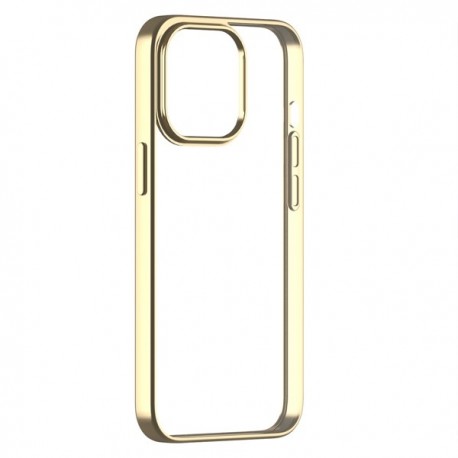 Capac Protectie Spate Cellara Colectia Electro Pentru iPhone 13 Pro - Auriu