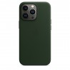 Capac Protectie Spate Apple Din Piele Cu Magsafe Pentru iPhone 13 Pro - Verde