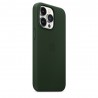 Capac Protectie Spate Apple Din Piele Cu Magsafe Pentru iPhone 13 Pro - Verde