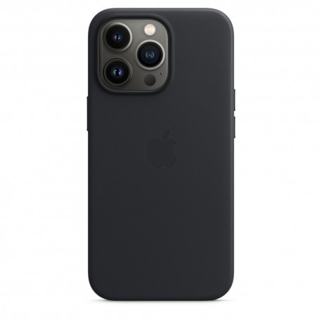 Capac Protectie Spate Apple Din Piele Cu Magsafe Pentru iPhone 13 Pro - Gri Inchis