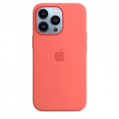 Capac Protectie Spate Apple Din Silicon Cu Magsafe Pentru iPhone 13 Pro - Roz Inchis