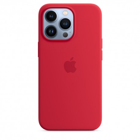 Capac Protectie Spate Apple Din Silicon Cu Magsafe Pentru iPhone 13 Pro - Rosu