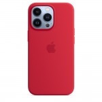 Capac Protectie Spate Apple Din Silicon Cu Magsafe Pentru iPhone 13 Pro - Rosu