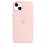 Capac Protectie Spate Apple Din Silicon Cu Magsafe Pentru iPhone 13 - Roz Deschis