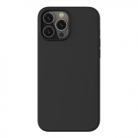 Capac Protectie Spate Cellara Din Silicon Colectia Soft Pentru iPhone 13 Pro Max - Negru