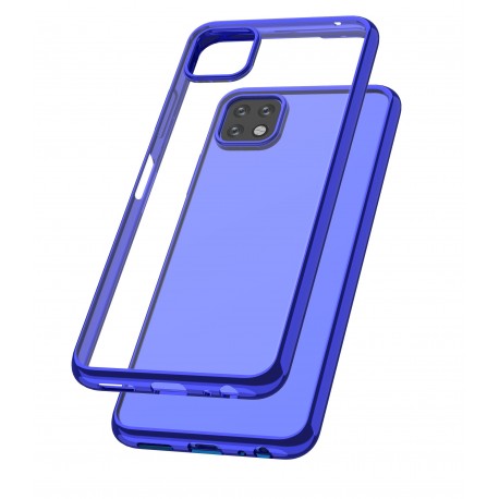 Capac Protectie Spate Cellara Colectia Electro Pentru Samsung Galaxy A22 5G - Albastru
