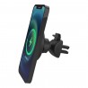 Suport Auto Telefon Cellara Magnetic Wireless 15w Pentru Seria iPhone 12 - Negru