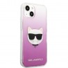 Capac Protectie Spate Karl Lagerfeld Pentru iPhone 13 Colectia Choupette`s Heads - Roz