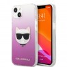 Capac Protectie Spate Karl Lagerfeld Pentru iPhone 13 Colectia Choupette`s Heads - Roz