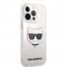 Capac Protectie Spate Karl Lagerfeld Pentru iPhone 13 Pro Colectia Choupette`s Heads - Transparent