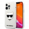 Capac Protectie Spate Karl Lagerfeld Pentru iPhone 13 Pro Colectia Choupette`s Heads - Transparent