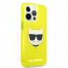 Capac Protectie Spate Karl Lagerfeld Pentru iPhone 13 Pro Tpu Fluo Colectia Choupette - Galben