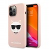 Capac Protectie Spate Karl Lagerfeld  Din Silicon Pentru iPhone 13 Pro Colectia Choupette - Roz