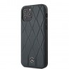 Capac Protectie Spate Mercedes Pentru iPhone 12 Pro Max Colectia Wave Din Piele - Albastru