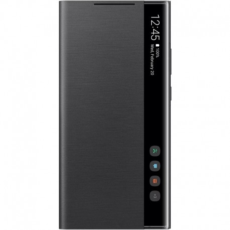 Book Clear View Standing Cover Samsung Pentru Samsung Galaxy Note 20 Ultra - Negru