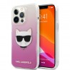 Capac Protectie Spate Karl Lagerfeld Pentru Iphone 13 Pro Max Colectia Choupette`s Heads - Roz