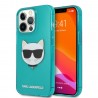 Capac Protectie Spate Karl Lagerfeld Pentru Iphone 13 Pro Tpu Fluo Colectia Choupette - Albastru