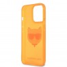 Capac Protectie Spate Karl Lagerfeld Pentru Iphone 13 Tpu Fluo Colectia Choupette - Portocaliu
