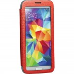 Book touch screen window pentru Samsung Galaxy s5 Colectia lucent - rosu