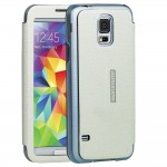 Book touch screen window pentru Samsung Galaxy s5 Colectia lucent - Alb