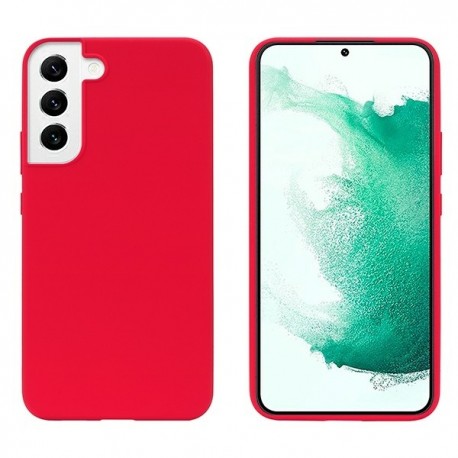 Capac Protectie Spate Cellara Din Silicon Colectia Soft Pentru Samsung Galaxy S22 - Rosu