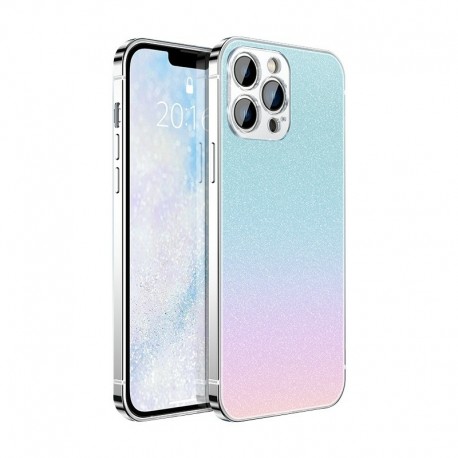 Capac Protectie Spate Cellara Colectia Metalic Pentru iPhone 13 Pro - Glitter Roz