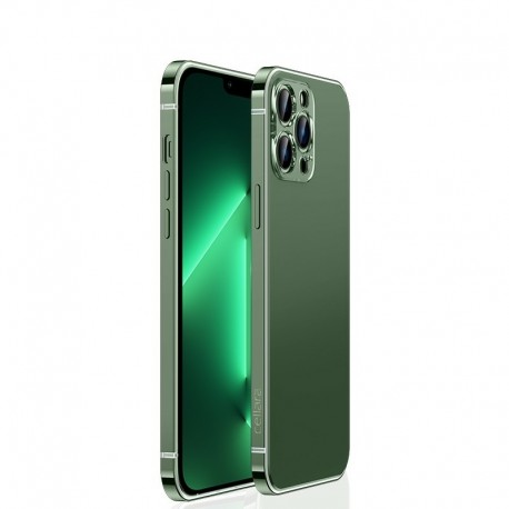 Capac Protectie Spate Cellara Colectia Metalic Pentru iPhone 13 Pro Max - Verde
