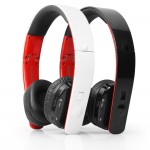 Casti audio fara fir cu bluetooth - Albe
