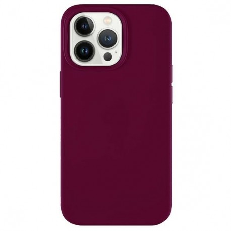 Capac Protectie Spate Cellara Din Silicon Colectia Soft Magsafe Pentru iPhone 14 Pro - Visiniu