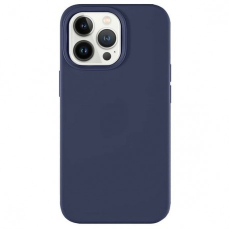 Capac Protectie Spate Cellara Din Silicon Colectia Soft Magsafe Pentru iPhone 14 Pro - Albastru